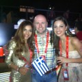 Me and Miss Greece and Miss Belgium