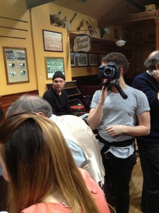 SVT Film crew in Dublin shooting "Euphoria" for the live Eurovision 2013 Shows