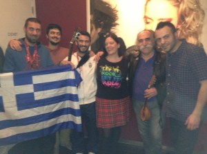 Eurovision Ireland's Elaine Dove with The Greek Eurovision Team for 2013