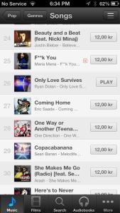 Swedish iTunes Charts - Ireland Eurovision Entrant 2013 Ryan Dolan jumps to #26