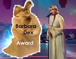 Barbara Dex Award for "Worst Dressed" Artist at the 2013 Eurovision - Photograph EurovisionGeneration /Tumblr