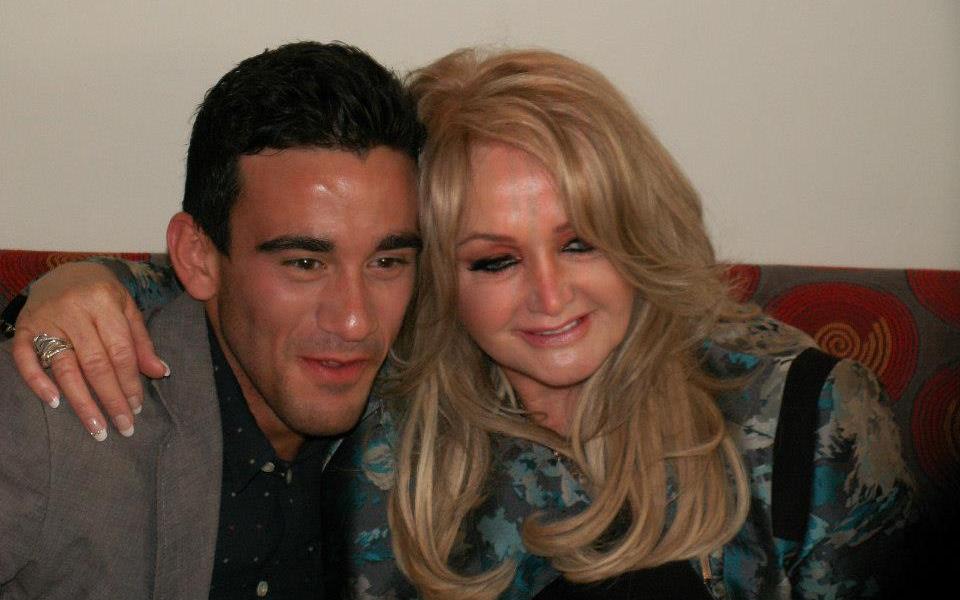 Bonnie Tyler (UK) and Gianluca (Malta) at Eurovision 2013 - Photograph Eurovision Ireland