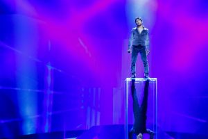 Farid Mammadov - At his first Eurovision Rehearsal in Malmo - Photograph courtesy of Eurovision.tv Photo: Dennis Stachel (EBU)