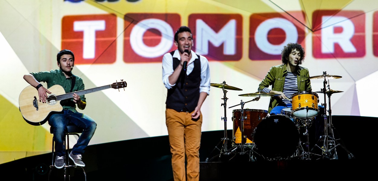 Gianluca from Malta - Photograph courtesy of Eurovision,tv © Dennis Stachel (EBU)