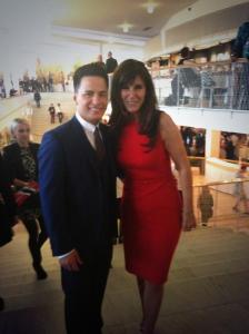 Ryan Dolan and Linda Martin at Opening welcome Party. Photograph courtesy of Ryan Dolan twitter.