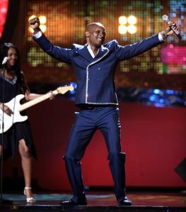 Andy Abraham Eurovision Song Contest  UK Representative at Eurovision 2008. Photo: JOERG CARSTENSEN (Newscom TagID: dpaphotos119825)     [Photo via Newscom]