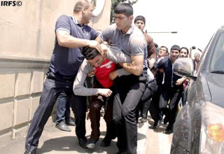 Arrests Made in Baku during Eurovision 2012 by plain clothed police. Photograph courtesy ofhttp://alt-world-watch.blogspot.ie/