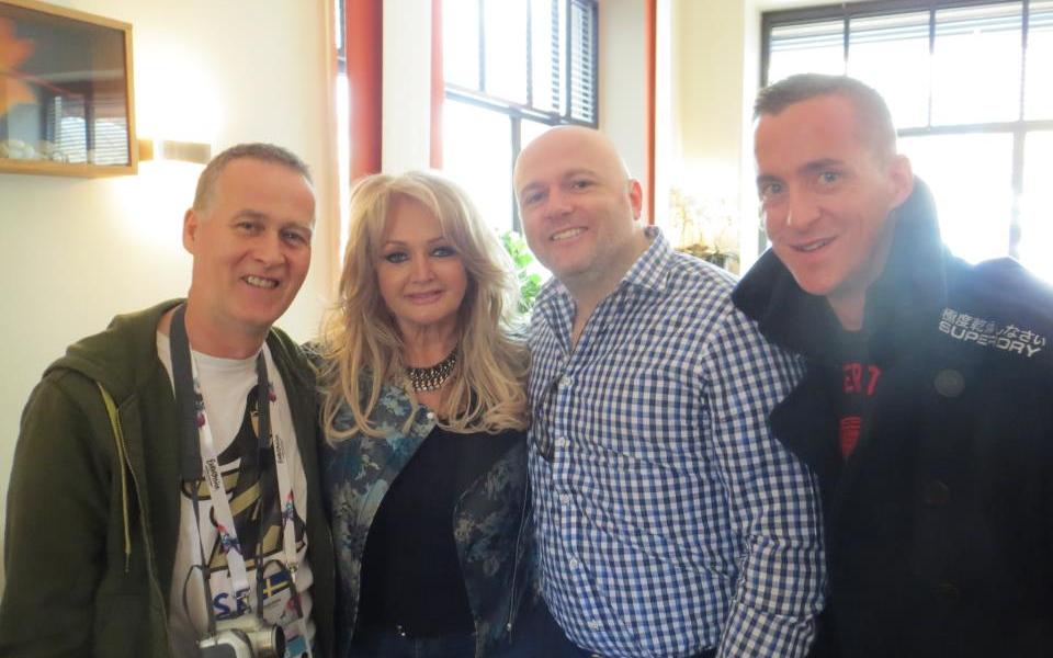Eurovision ireland with Bonnie Tyler - Eurovision representative for the UK 2013. Photograph Eurovision Ireland