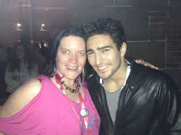 Eurovision Ireland's Girl Elaine Dove and Farid Mammadov - Azerbaijan Eurovision Representative 2013. Photograph courtesy of Facebook and Eurononsence.blogspot.com