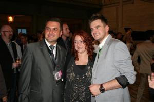 Marcin Mroziński(Eurovision 2010), Niamh Kavanagh (Eurovision 1993 and 2010) and Eurovision Ireland friend Szymon Stellmaszyk. Photograph courtesy of eurovision-windmachine.blogspot.com