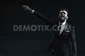 Marco Mengoni _ Italian Eurovision Representative 2013 - continues his Sold Out Italian Concert. Photograph Courtesy of Stefano Costantino - Demotix.com