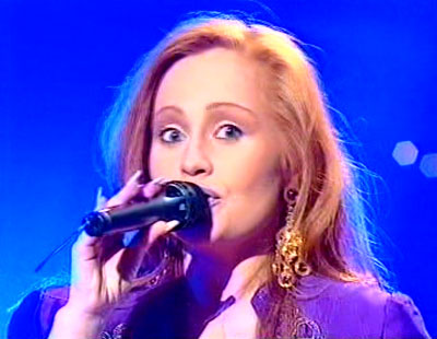 Sonja - UK Eurovision Representative 1993. Photograph courtesy of YouTube