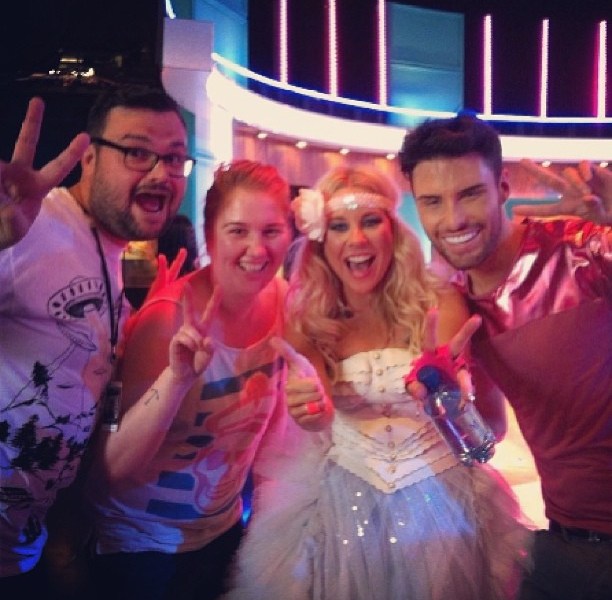 Krista Siegfrids performed on Big Brother UK yesterday. Photograph courtesy of FaceBook