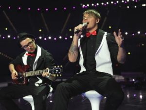 Latvian Eurovision 2011 Representative - Musiqq. Photograph courtesy of Alain Douit (EBU)