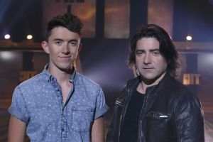 Irish Eurovision Representative 2006 - Brian Kennedy looks like he may miss out on making the final of "The Hit" in Ireland to newcomer Ryan O'Shaughnessy. Photograph courtesy of Mirror.ie