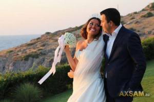 Safura - Azeri Eurovision Representative 2010 gets married. Photograph courtesy of axsam.az