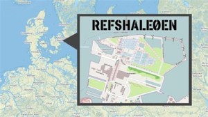 B & W halls located on the peninsula Refshaleøen - middle of Copenhagen harbor. Photograph courtesy of Wikipedia