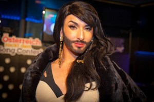 Conchita Wurst speaks out about discrimination. Photograph courtesy of wdr.de