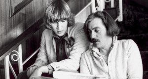 Johnny Logan and Shay Healy. Photograph courtesy of Irishtimes.com