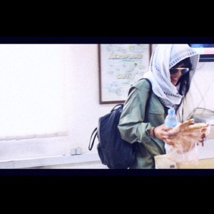 Breakfast time in Kabul - Bread and Water. Photograph courtesy of Loreen Facebook