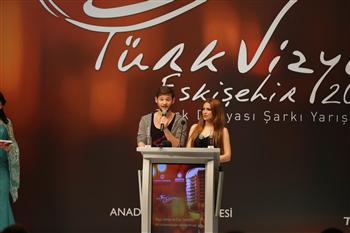 Eldar Gasimov and Nigar Jamal Eurovision 2011Winners from Azerbaijan, helped launch "TurkVision". Photograph courtesy of DHA.