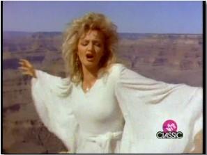 Bonnie Tyler - Holding Out For A Hero. Photograph courtesy of YouTube.