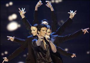 Koldun at Eurovision 2007. Photograph courtesy of YouTube