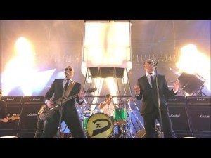 Lena and "Dicks On Fire". Photograph courtesy of YouTube