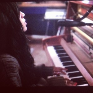 Loreen Recording New Material. Photograph Courtesy of Loreen Instagram