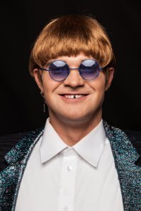 Elton John gets a Eurovision Make Over. Photograph courtesy of TV3
