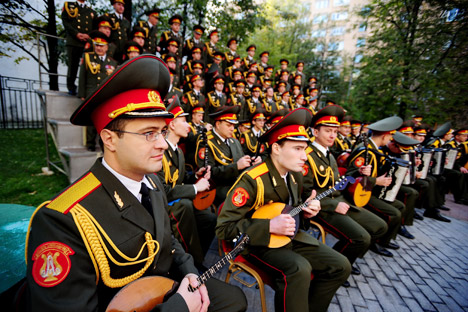Aleksandrov Ensemble Russian Army Choir. Photograph courtesy of ITAR TASS