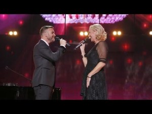 Agnetha Fältskog and Gary Barlow - Children in Need. Photograph Courtesy of BBC