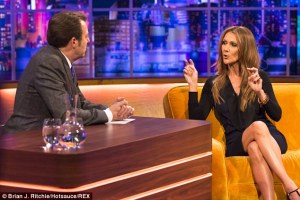 Celine Dion On the "Jonathan Ross Show". Photograph Brian T.Ritchie/Hotsacuse/REX