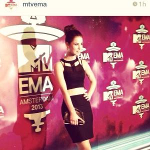 Lena at MTV Awards. Photograph courtesy of Lena Instagram