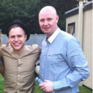 Mrk Murphy with Olly Murs - Eurosong 2014 Mentor. Photograph courtesy of ollymursdaily.tumblr