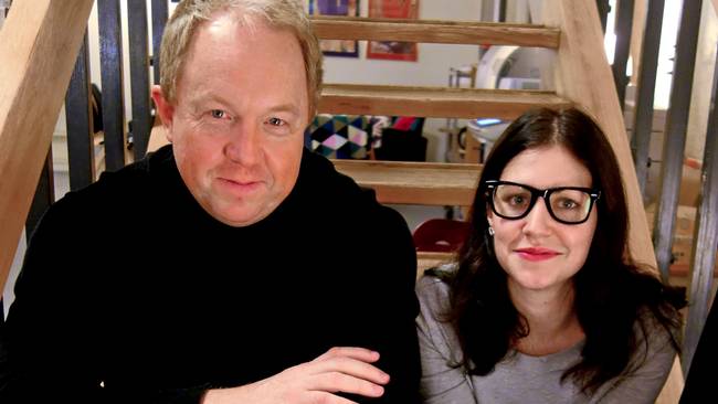 Nour El Refai and Anders Jansso will host Melodifestivalen 2014. Photograph courtesy of Djeiranan Amini/SVT