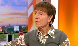 Sir Cliff Richard on BBC Breakfast. Photograph courtesy of BBC