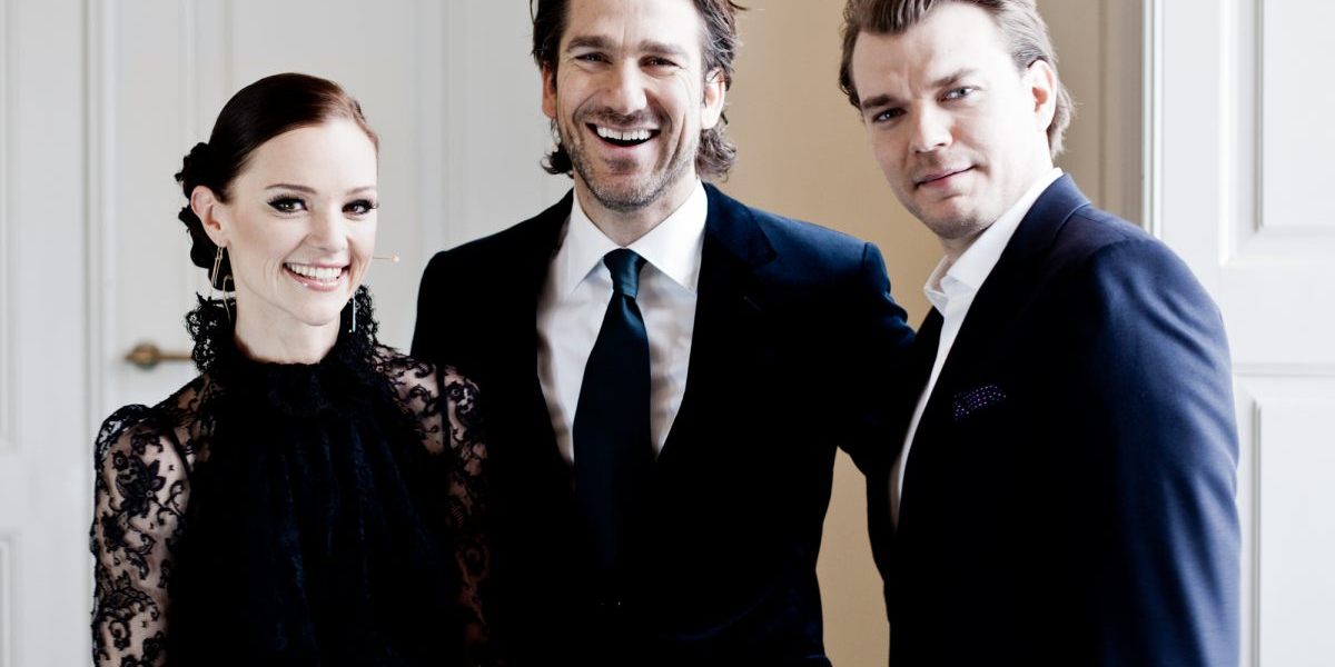 Eurovision 2014 Hosts - Lise Rønne, Nikolaj Koppel and Pilou Asbæk will welcome Europe. Photo Michael Søndergaard/DR
