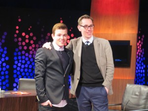 Eoghan Quigg and Ryan Tubridy. Photo Eurovision Ireland
