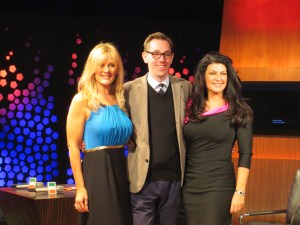 Valerie Roe, Ryan Tubridy and Patricia Roe (L-R) Photo ; Eurovision Ireland