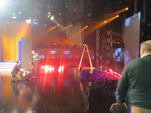 Eurosong Stage Yesterday. Photo ; Eurovision Ireland