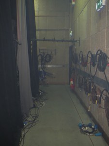 Walkway to the Eurosong Stage. Photo ; Eurovision Ireland