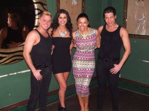 Kasey and her Eurosong Mentor Hazel Kaneswaran  in The George. Photo : Can-Linn Facebook