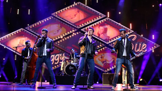 The Baseballs in Rehearsal. Photo : Eurovision.de