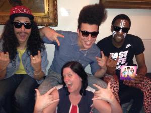 Eurovision Ireland and Twin Twin. Photo : Elaine Dove