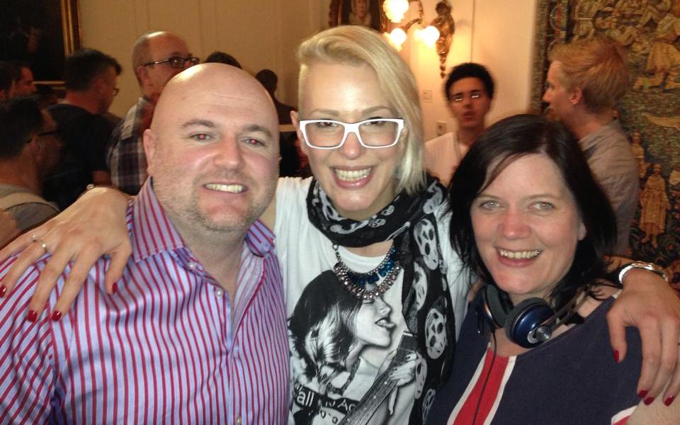 Eurovision Ireland Meets Tijana from FYR Macedonia. Photo : Elaine Dove