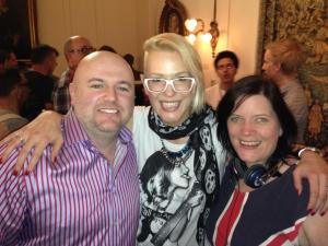 Eurovision Ireland Meets Tijana from FYR Macedonia. Photo : Elaine Dove