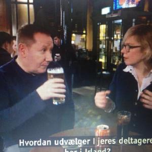 Gerry Martin and DR TV. Photo : DR