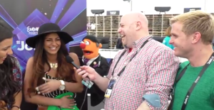 Can Linn and Terry Vision Post Rehearsal. Photo : Eurovision Ireland