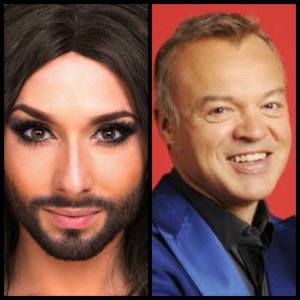 Conchita Wurst and Graham Norton. Photo : Wikipedia